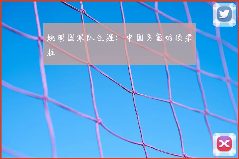 姚明国家队生涯：中国男篮的顶梁柱